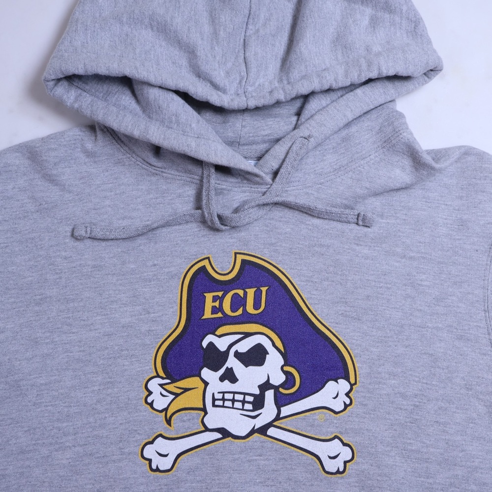 ECU Pirates Hoodie‎ Mens Medium Gray Gear for Sports East Carolina University